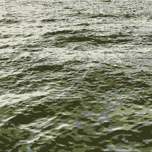 海の波ベクトル画像